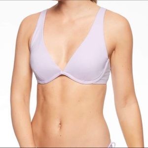 Athleta Bra Cup Plunge Bikini Top 36B/C